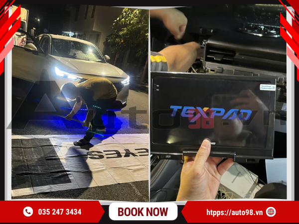 Độ Cho Xe Hrv màn hình Texpad 2K 360